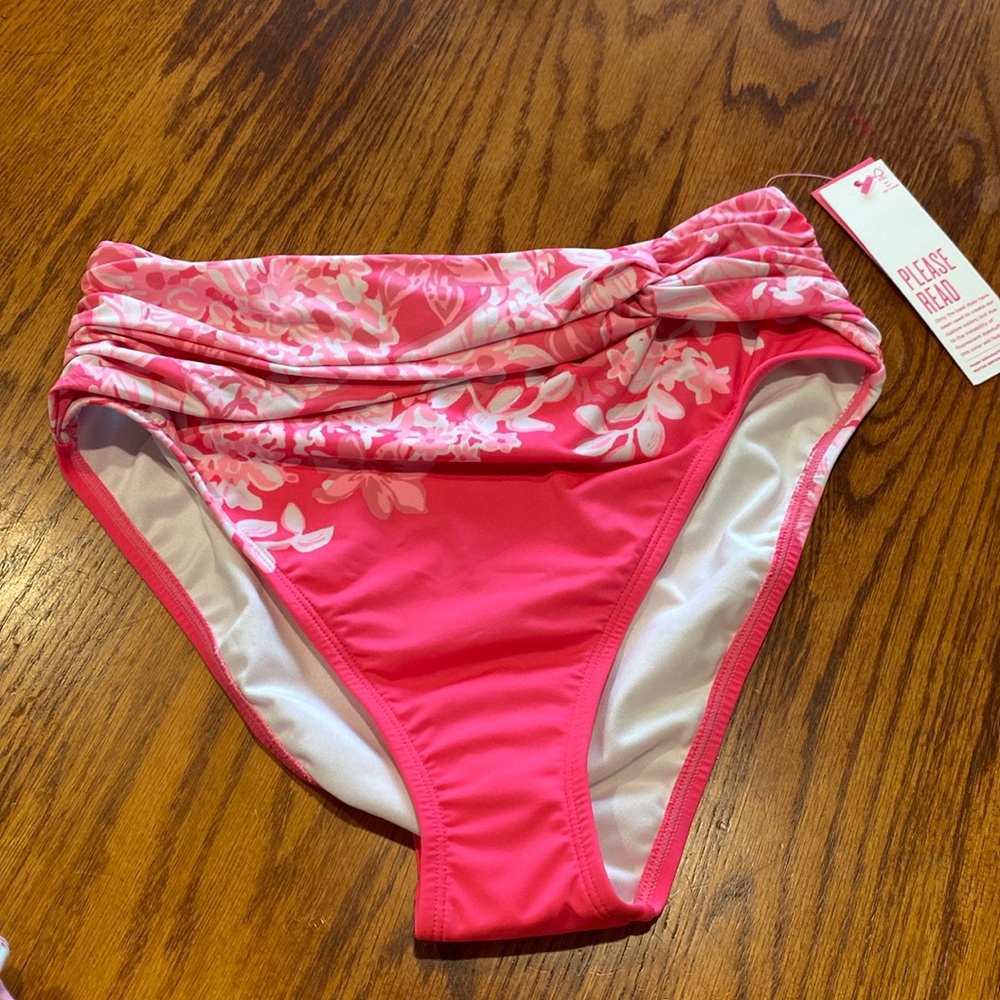 Lilly Pulitzer Pink Floral Swim Bottom
